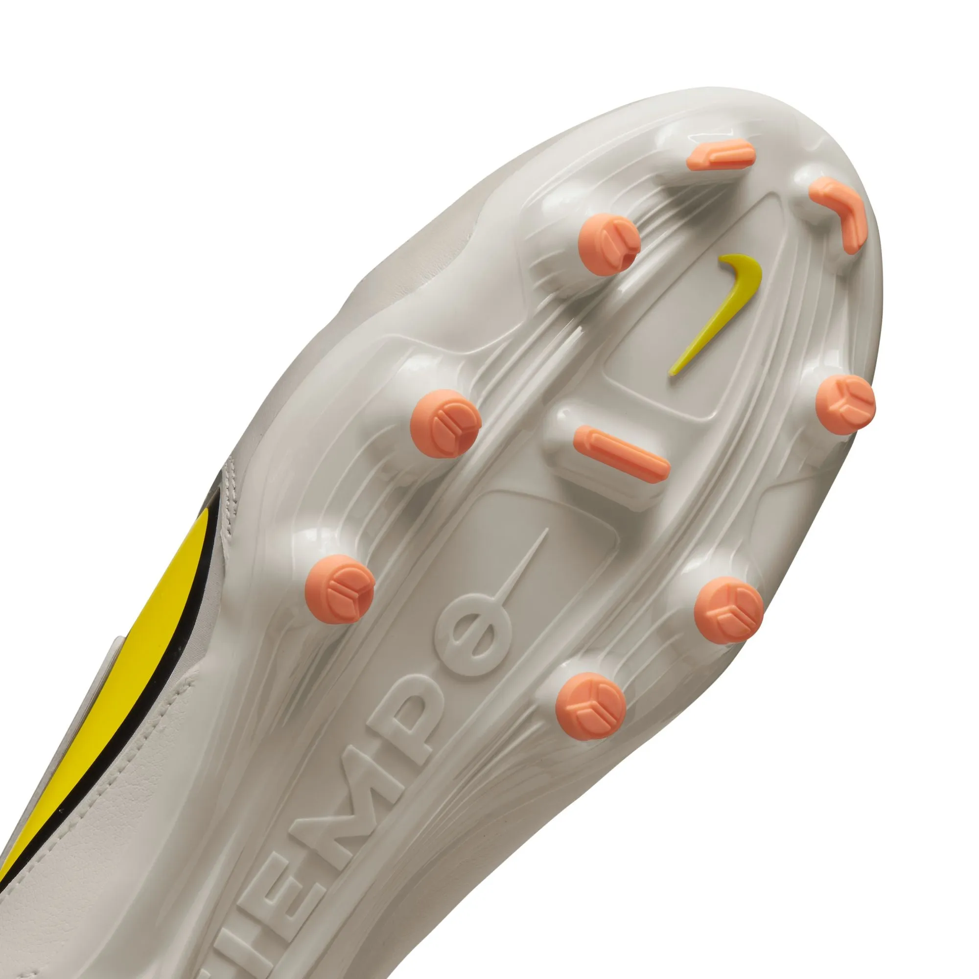 Nike Tiempo Legend 9 Academy FG/MG Firm Ground Soccer Cleat - Phantom/Yellow Strike/Sunset Glow